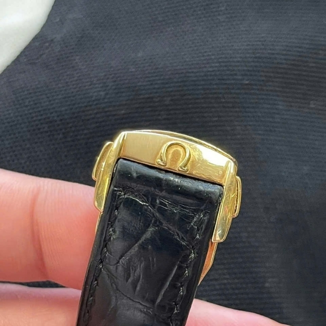 Omega bát quái cát sần - kim rốn - Vàng đúc 18k 39mm Automatic 4