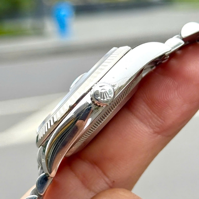 Rolex 116234 Black Index - mặt đen - cọc dạ quang - Jubilee 3