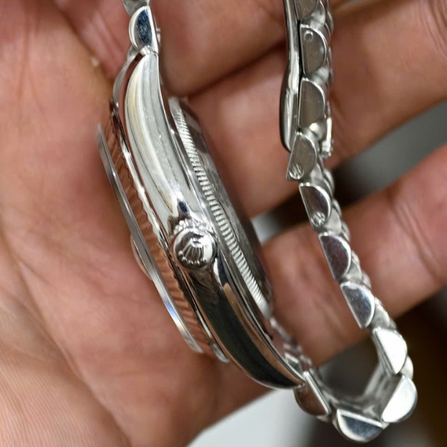 Rolex 116234 Date Just vi tính xanh - cọc kim - Jubilee - Serial V 2