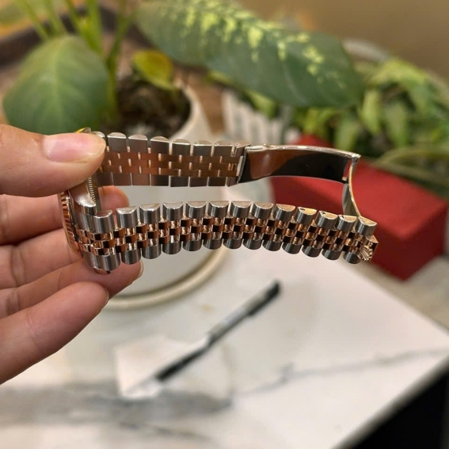 Rolex DateJust 116231 Sundust hồng Diamond - demi hồng 18k 6