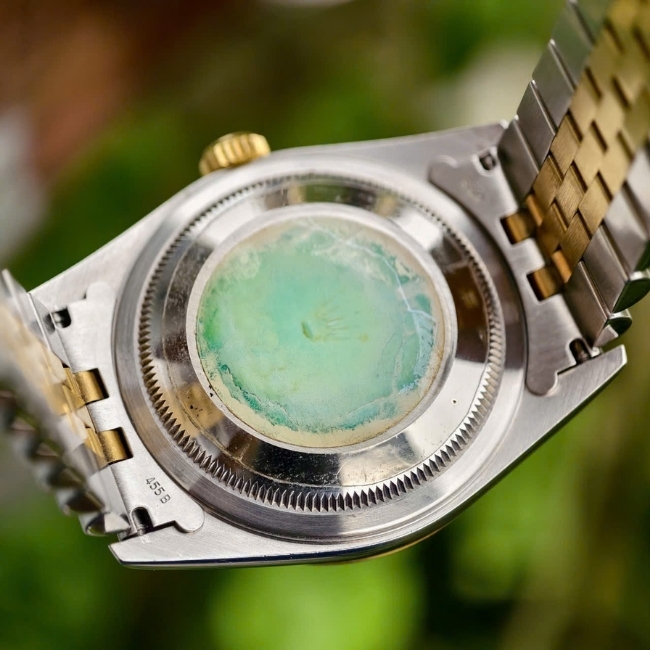 Rolex DateJust 16233 Jubilee mặt xà cừ - kim cương to - Demi vàng 18k 5