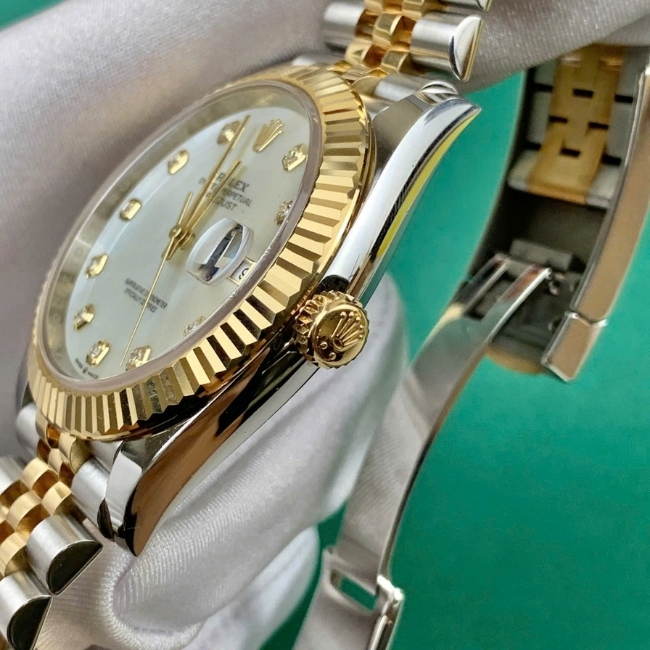 Rolex Datejust 41mm MOP 126333 Demi vàng vàng 18k - cọc kim 2