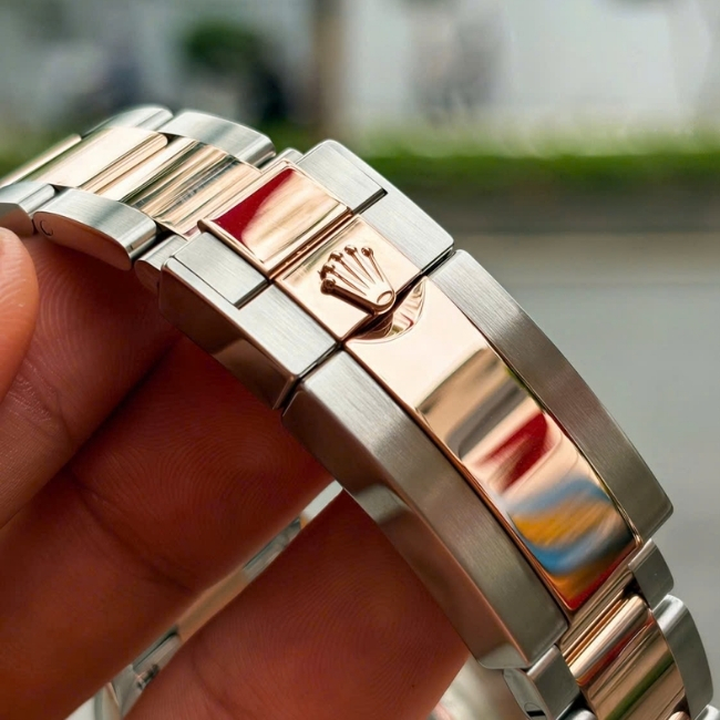 Rolex Yatch Mastet 40mm 126621 mặt số đen - demi vàng hồng 18k 3