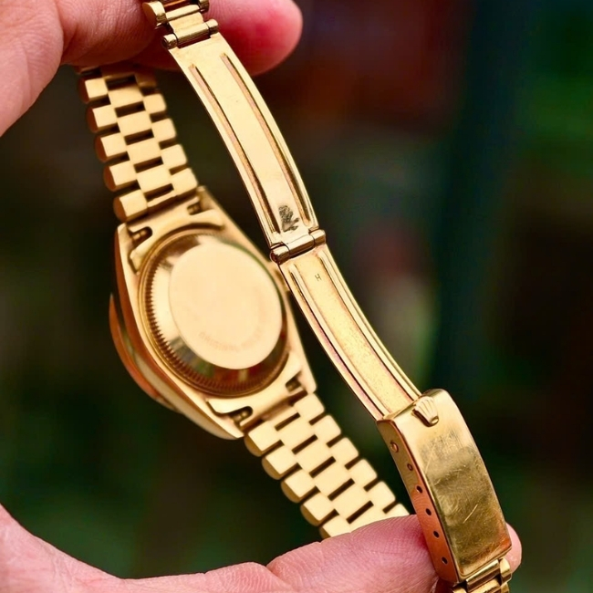 Rolex nữ Lady DateJust Vàng đúc 18k - cọc kim - Niềng kim - 26mm 10