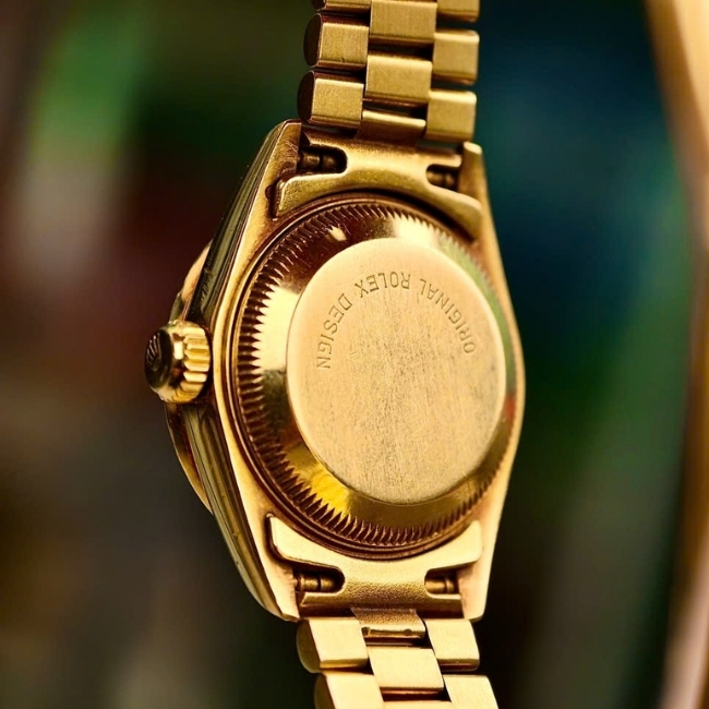 Rolex nữ Lady DateJust Vàng đúc 18k - cọc kim - Niềng kim - 26mm 8