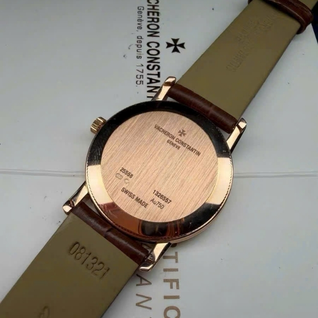 Vacheron Constantin Patrimony Traditional Vàng đúc 18k Diamond Quartz 25558_000R-9406 4
