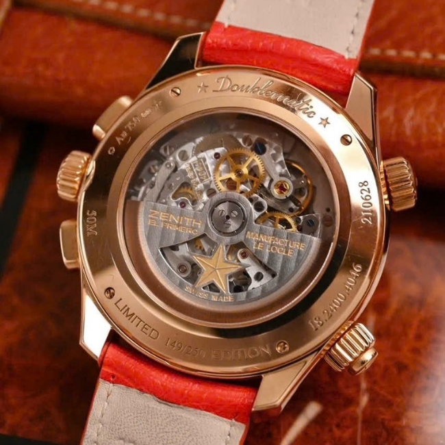 ZENITH EL PRIMERO DOUBLEMATIC ROSE GOLD 18K LIMITED EDITION 18.2400.4046_01.C721 2