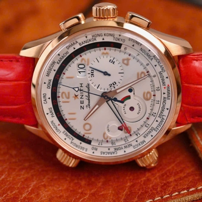 ZENITH EL PRIMERO DOUBLEMATIC ROSE GOLD 18K LIMITED EDITION 18.2400.4046_01.C721 3