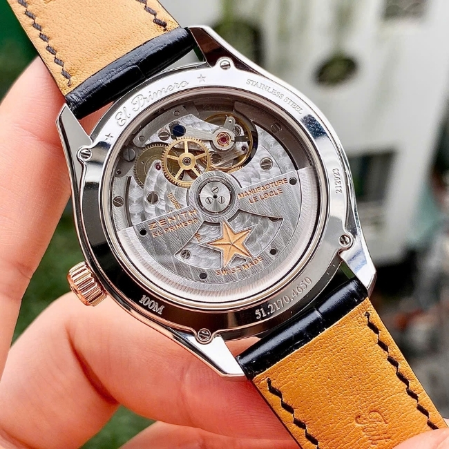 Zenith El Primero Espada MOP Bezel 18k - cọc Baguette 40mm 51.2170.4650_81.C713 4