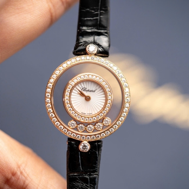 CHOPARD HAPPY DIAMONDS 203957-5201 ICONS WATCH 25.8MM 18k Au750 Diamond 1