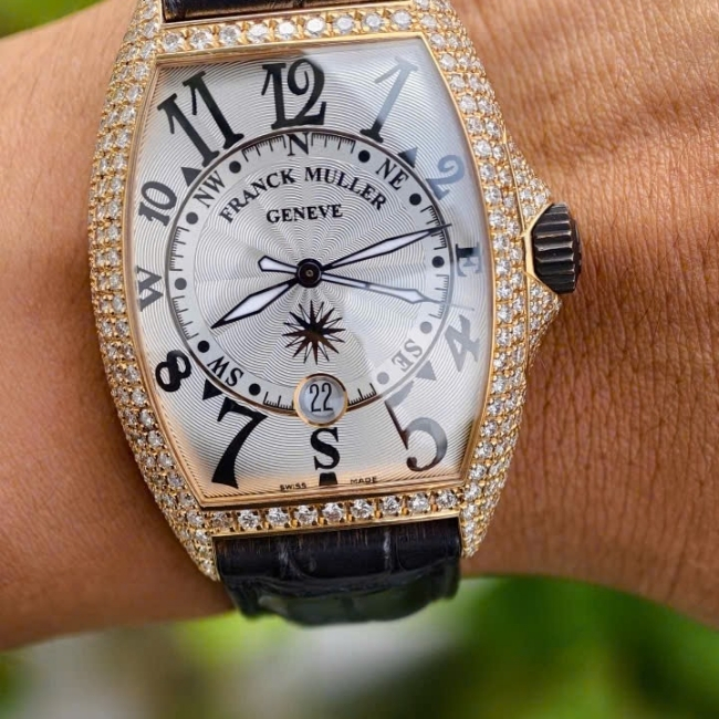 Franck Muller 7080 vàng hồng 18k nguyên khối - full kim zin hãng 1