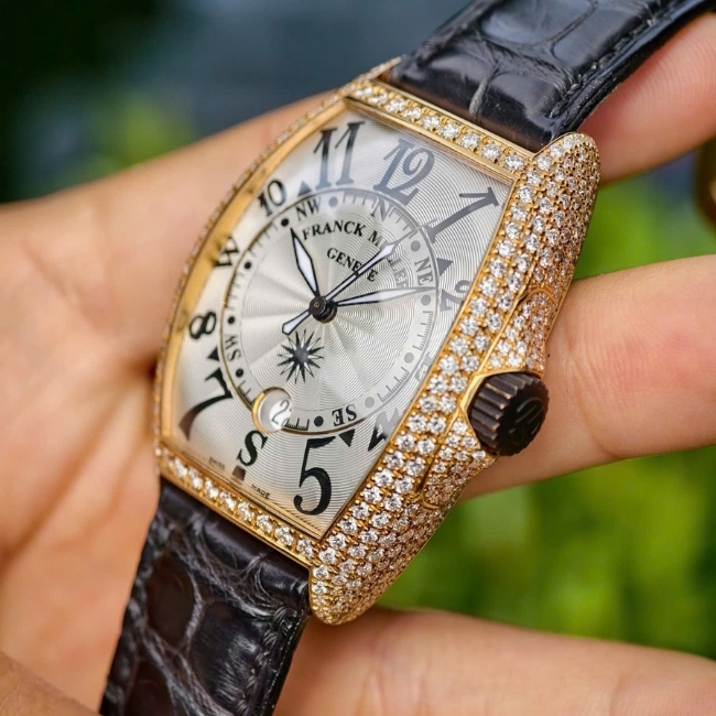 Franck Muller 7080 vàng hồng 18k nguyên khối - full kim zin hãng 5