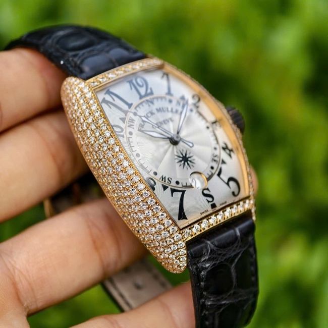 Franck Muller 7080 vàng hồng 18k nguyên khối - full kim zin hãng 8