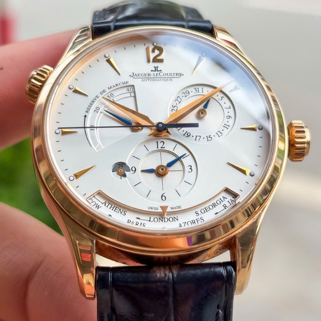 Jaeger LeCoultre JLC calendar world time 176.2.29.S Vàng đúc 18K 39mm 1