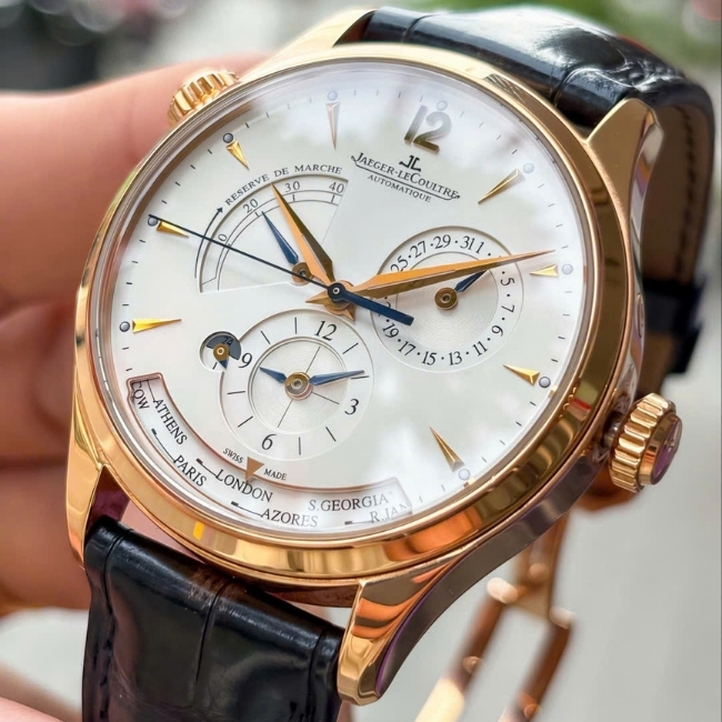 Jaeger LeCoultre JLC calendar world time 176.2.29.S Vàng đúc 18K 39mm 5