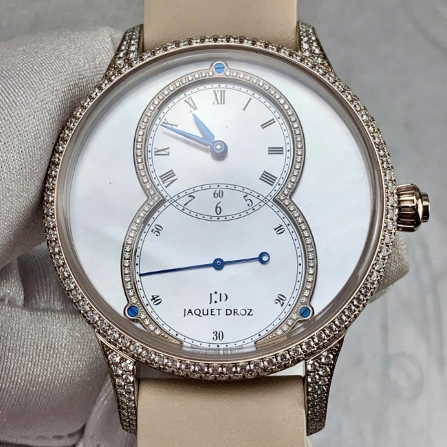 Jaquet Droz Grande Seconde Mother of Pearl J014014272 Diamond 18k MOP 39mm 1