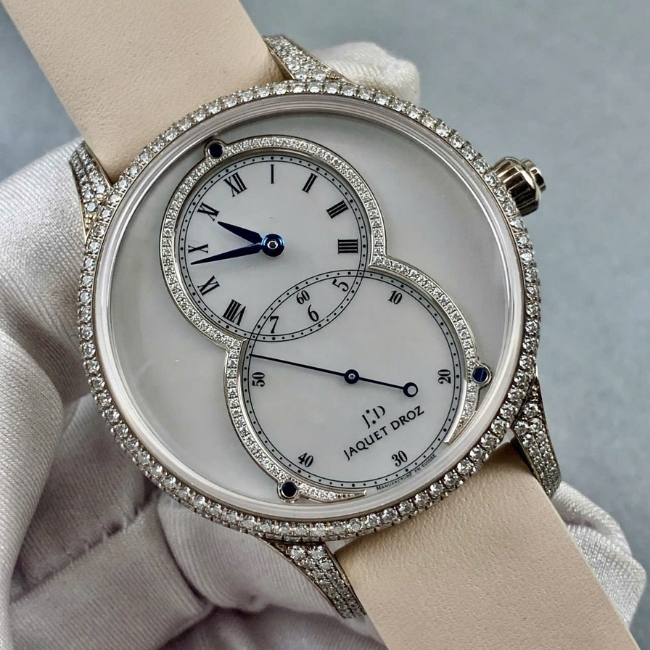 Jaquet Droz Grande Seconde Mother of Pearl J014014272 Diamond 18k MOP 39mm 2