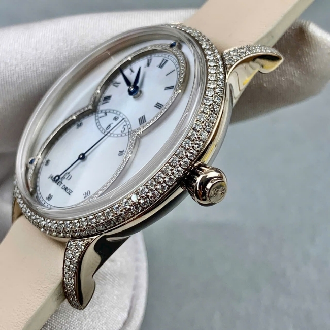 Jaquet Droz Grande Seconde Mother of Pearl J014014272 Diamond 18k MOP 39mm 3