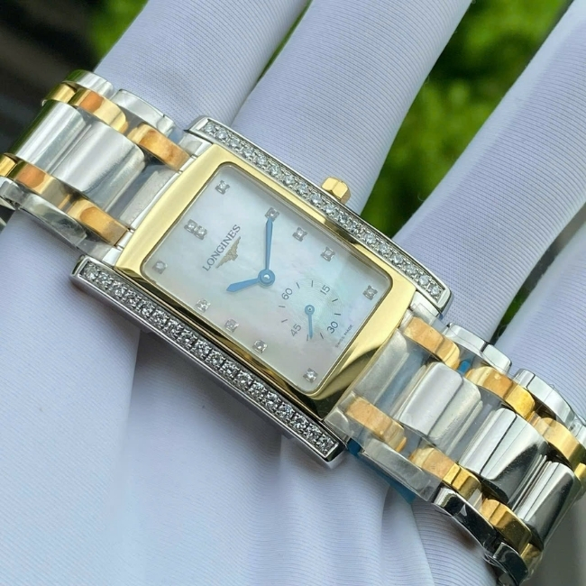 Longines DolceVita Quartz L5.655.5.09.7 26x40mm Unisex MOP Demi 18k Diamond 4