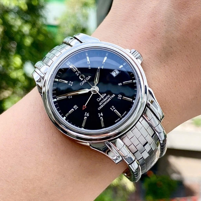 Omega Rồng đen DeVille Co-Axial Chronometer - 2 múi giờ - 39mm 4