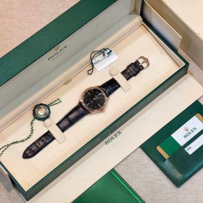Rolex Cellini 39mm M50505 18k Rosegold black dial 7