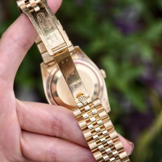 Rolex DateJust 116238 Vàng đúc 18k Champagne Index Dial 9