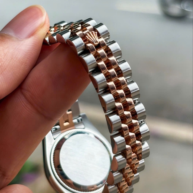 Rolex DateJust 179171 Mặt sundust 26mm - cọc số Diamond - Demi vàng 18k 5