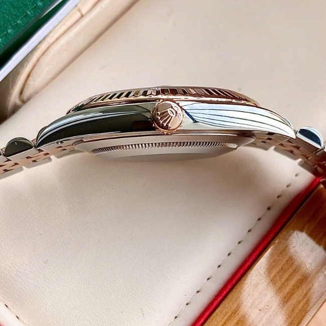 Rolex Datejust 126331 41mm Choco Jubilee Demi hồng 18k cọc Diamond 8