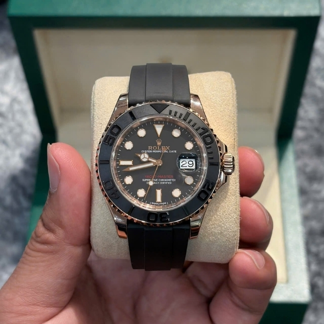 Rolex Yacht master 40mm M116655 Vàng đúc 18k - mặt số đen 8