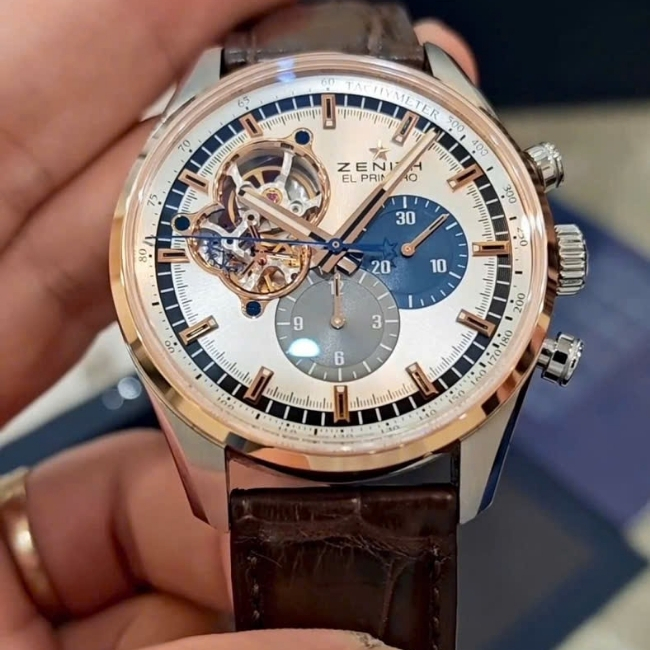 Zenith El Primero Chronograph Bezel 18k 42mm Automatic 1