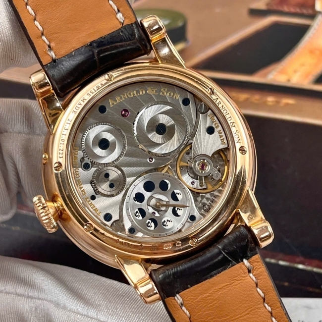 Arnold & Son Perpetual Moon Gold 1GLAR.I01A.C122A Vàng hồng 18k 42mm 6