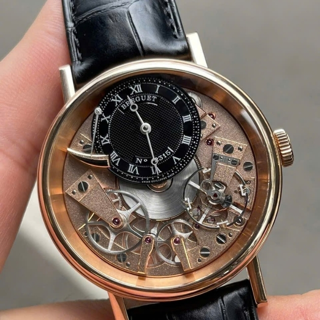 Breguet Tradition Skeleton 7057BR_R9_9W6 Vàng hồng 18k 40mm - Máy cót tay 1
