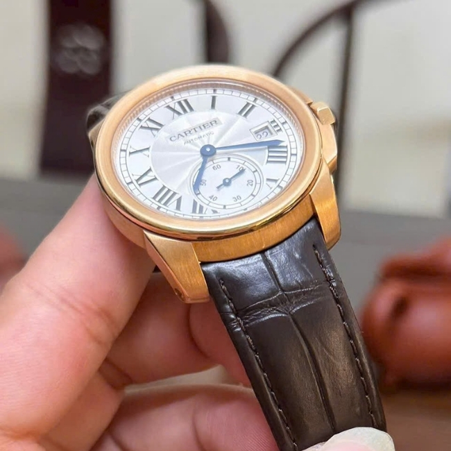 Cartier Clé de Cartier Vàng khối 18k 38mm - mặt trắng kim rốn 2