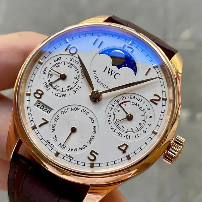 IWC Portugieser Perpetual Calendar bn Lịch Vạn Niên - Vàng đúc 18k 44.2mm 6