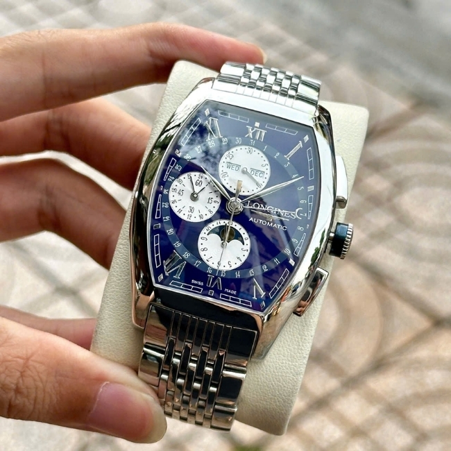 LONGINES Evidenza Chronograph Moonphase XL L2.688.4.98.6 40.6mm X 47.4mm 2