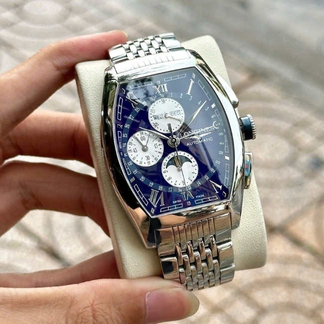 LONGINES Evidenza Chronograph Moonphase XL L2.688.4.98.6 40.6mm X 47.4mm 6