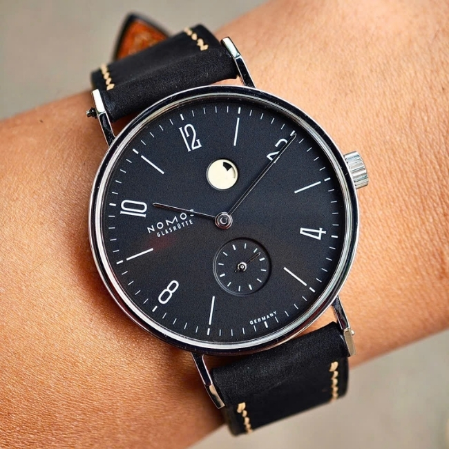 NOMOS GLASHUTTE TANGENTE GANGRESERVE ANTHRAZIT POWER RESERVE Ref.173 1