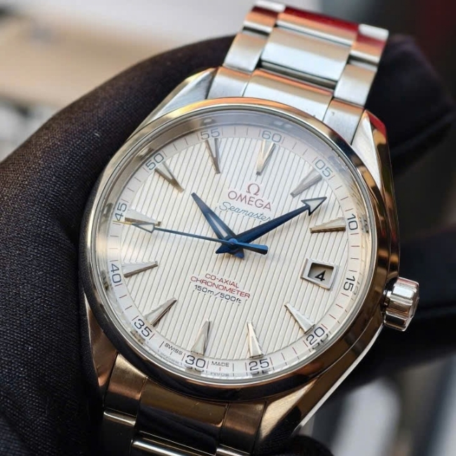 OMEGA AQUA TERRA CO‑AXIAL Golf Edition 41.5mm - mặt trắng kim xanh 3