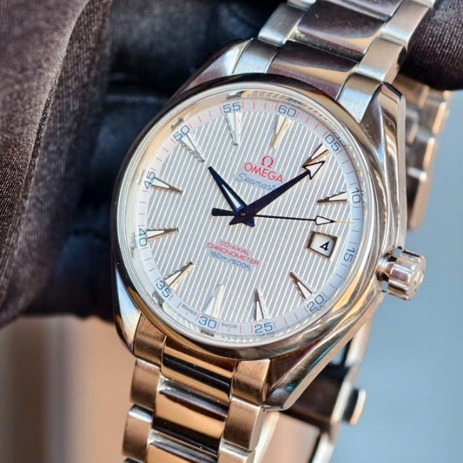 OMEGA AQUA TERRA CO‑AXIAL Golf Edition 41.5mm - mặt trắng kim xanh 6