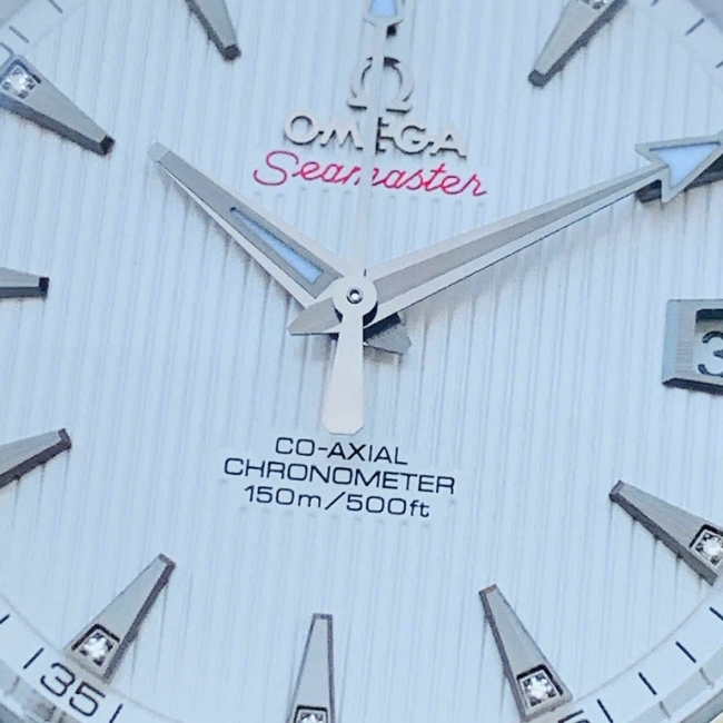 Omega AT 150M - Mặt trắng cọc kim 38.5mm Cal.8500 7