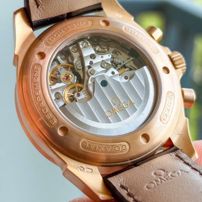 Omega Chronoscope 18k Rose Gold 41mm Caliber 3313 Column wheel - khoá gập đúc 18k 3