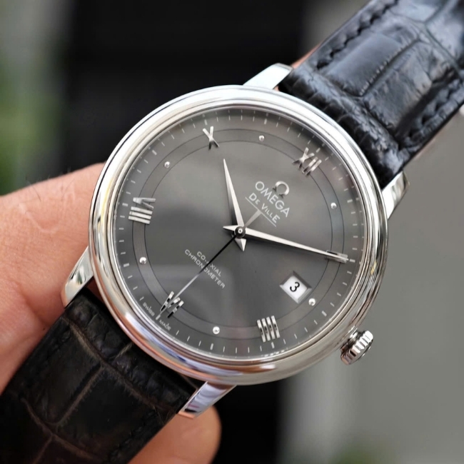 Omega De Ville Prestige 424.13.40.20.06.001 - mặt xám trải tia 39.5mm Coaxial 1
