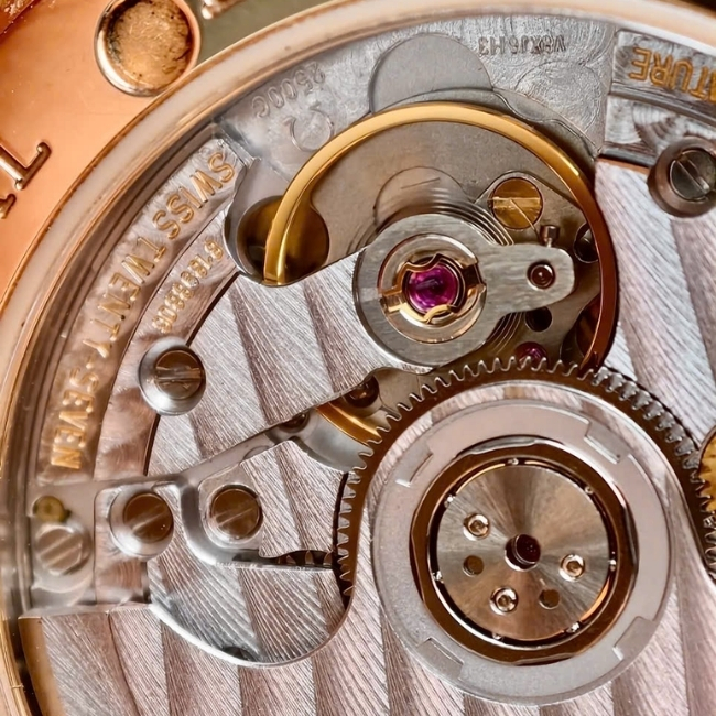 Omega DeVille Co-Axial Chronometer Vàng đúc 18k Rose Gold 38mm - mặt trắng dây da 8