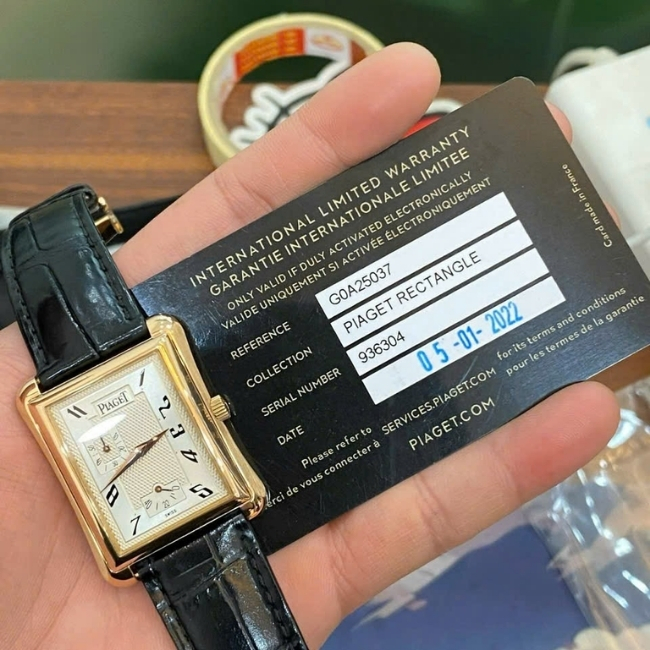 Piaget P10043 Emperador Black Tie - Power Reserve Vàng đúc 18k - Kim xăng báo cót 1