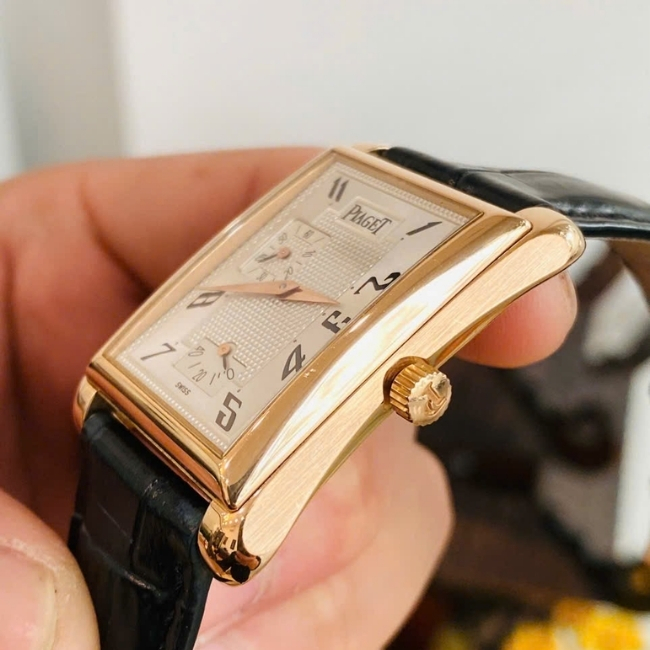 Piaget P10043 Emperador Black Tie - Power Reserve Vàng đúc 18k - Kim xăng báo cót 2