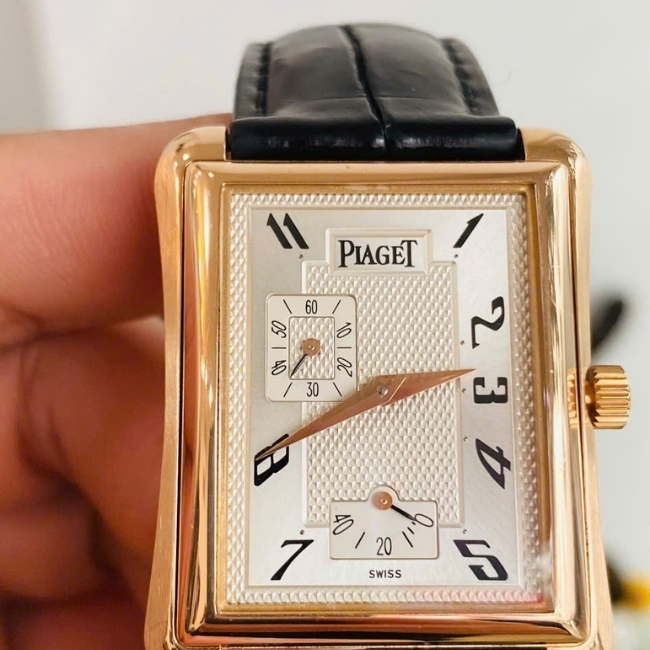 Piaget P10043 Emperador Black Tie - Power Reserve Vàng đúc 18k - Kim xăng báo cót 3