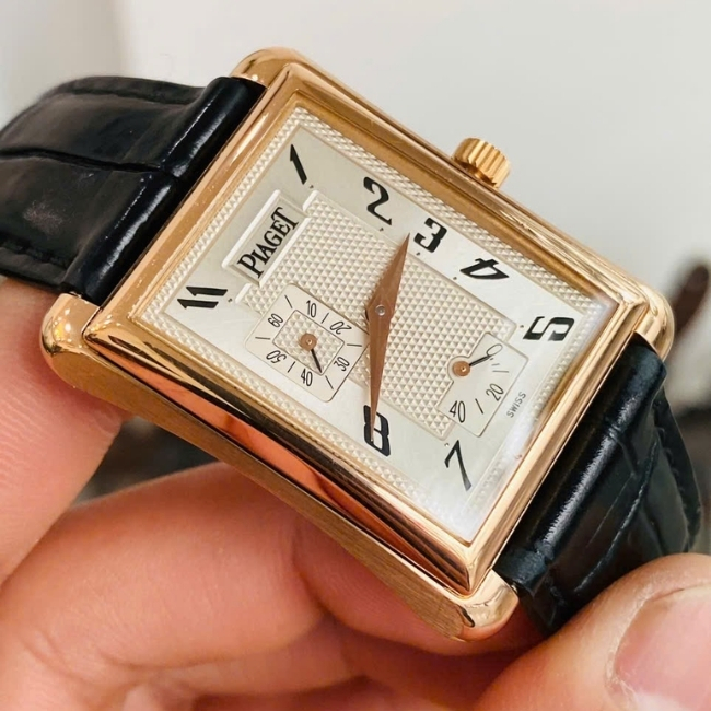 Piaget P10043 Emperador Black Tie - Power Reserve Vàng đúc 18k - Kim xăng báo cót 4