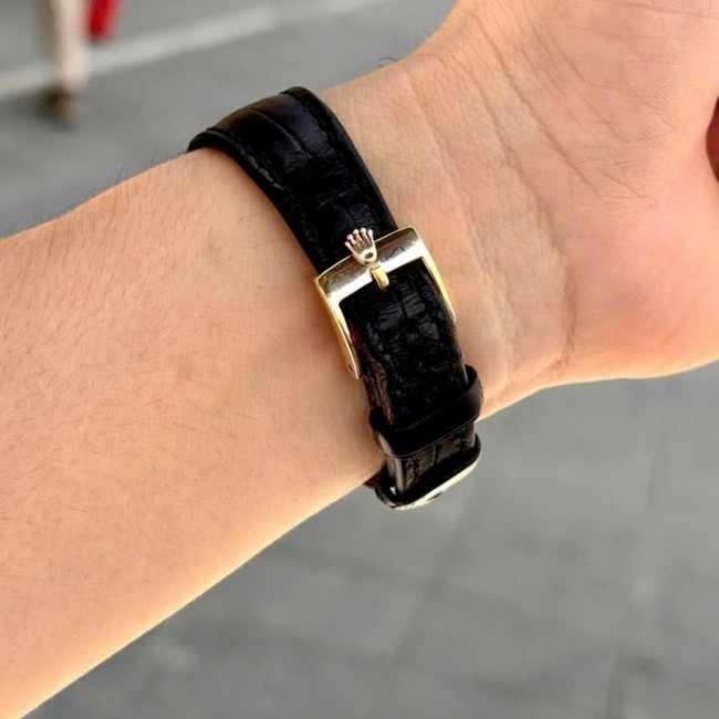 Rolex 5330 Cellini Vàng đúc 18K - Mặt men trắng - Niềng kim zin hãng - Máy cót tay - 36mm 5