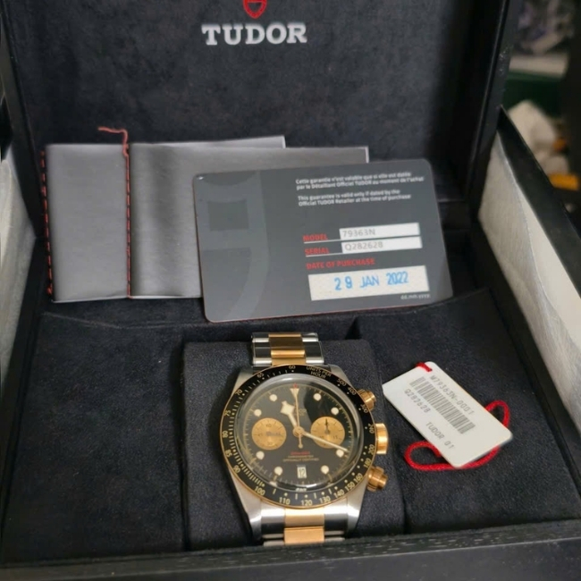 Tudor Black Bay Chrono S&G 41mm black dial Auto 1