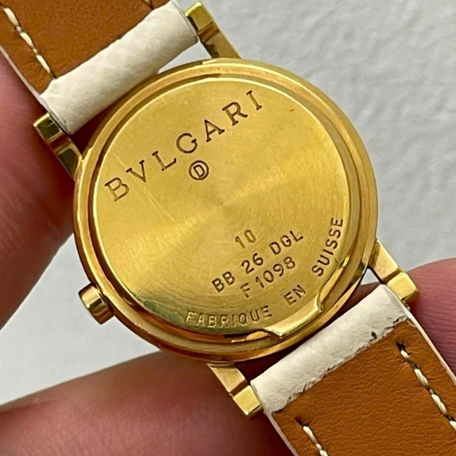 Bvlgari BB 26 DGL 18k Yellow Gold Lapis Dial Quartz MINT Ladie's Watch 26mm 5
